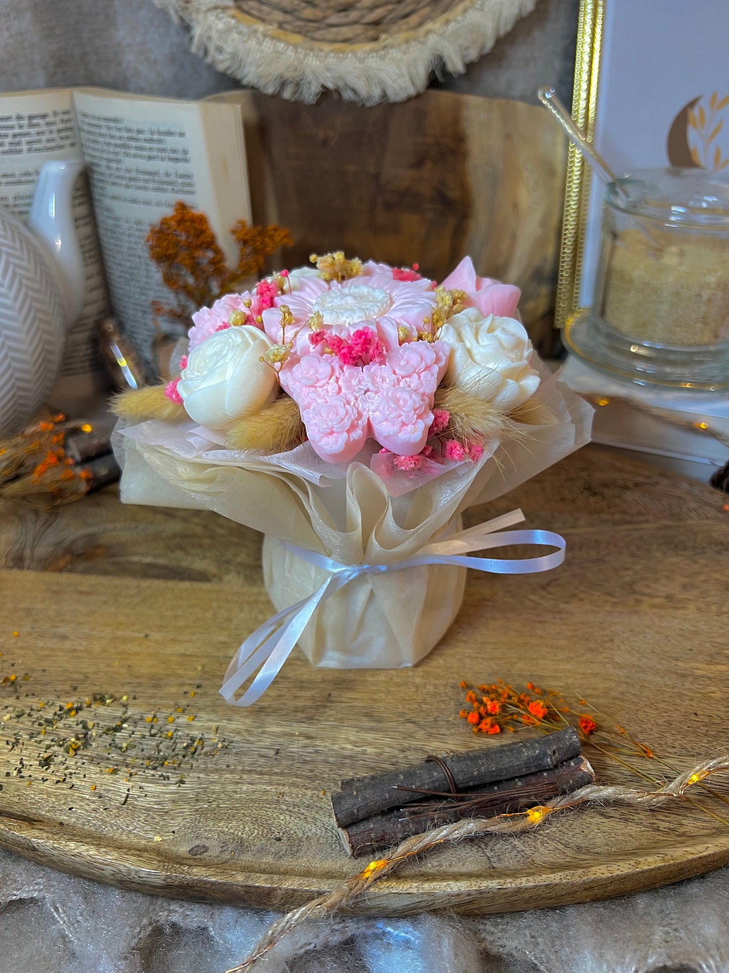 Bouquet de fondants Rose vanillée