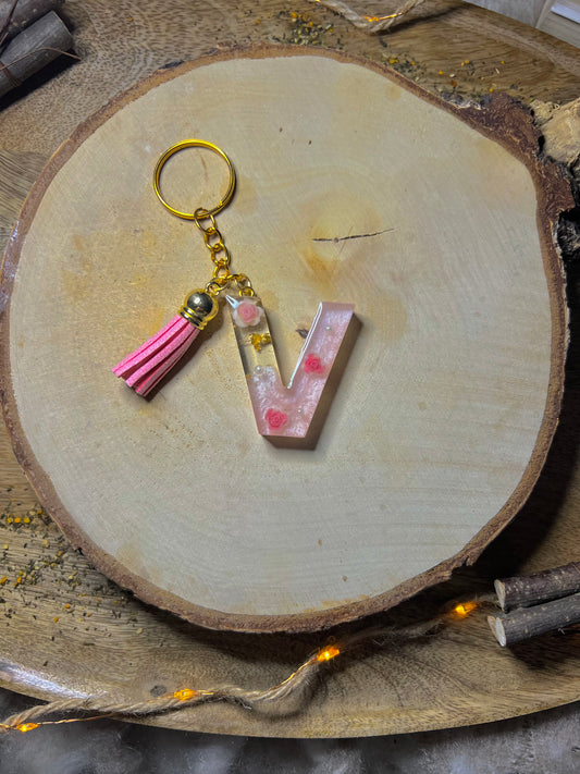 Porte-clés lettre « V »