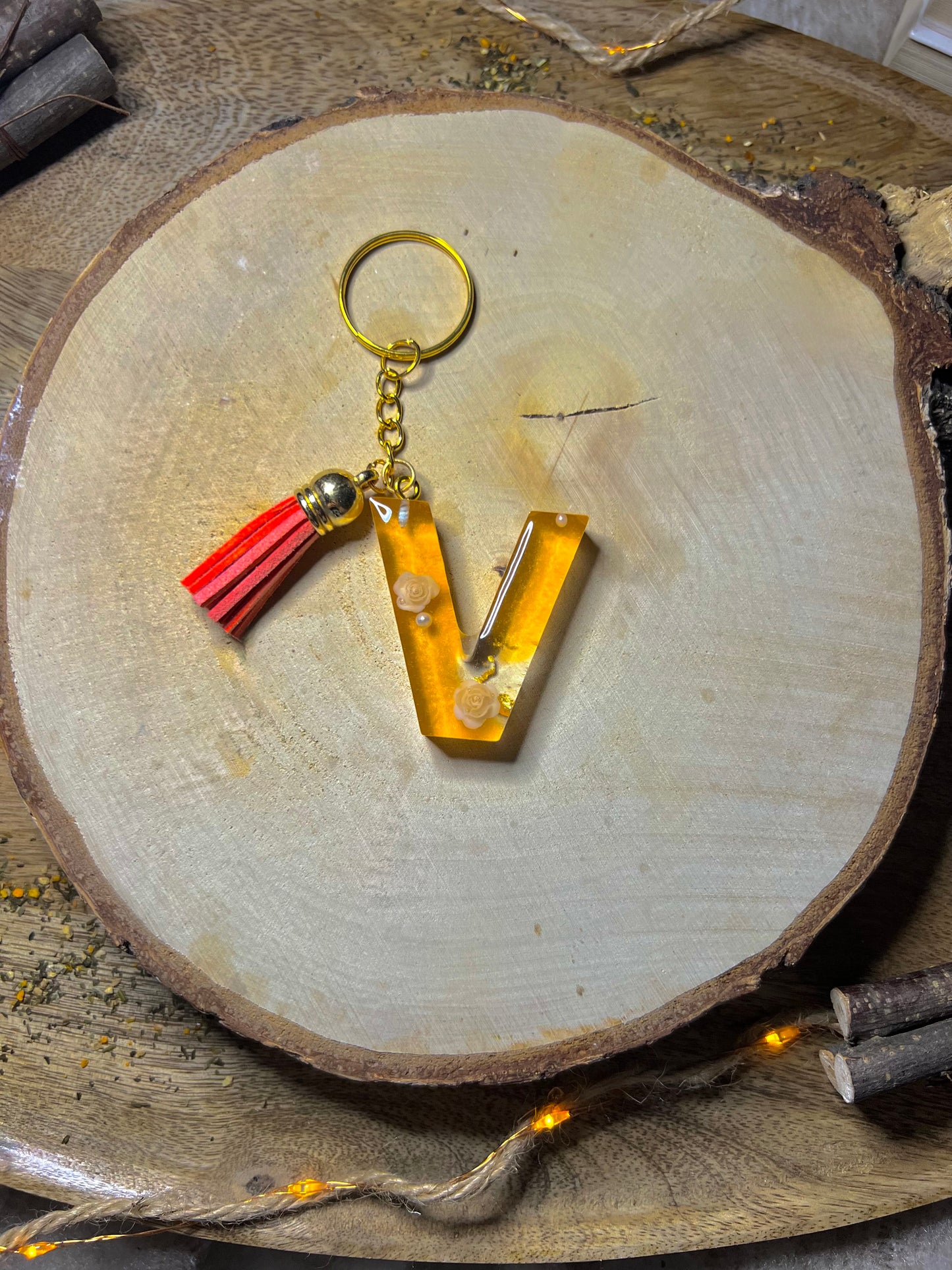 Porte-clés lettre « V »