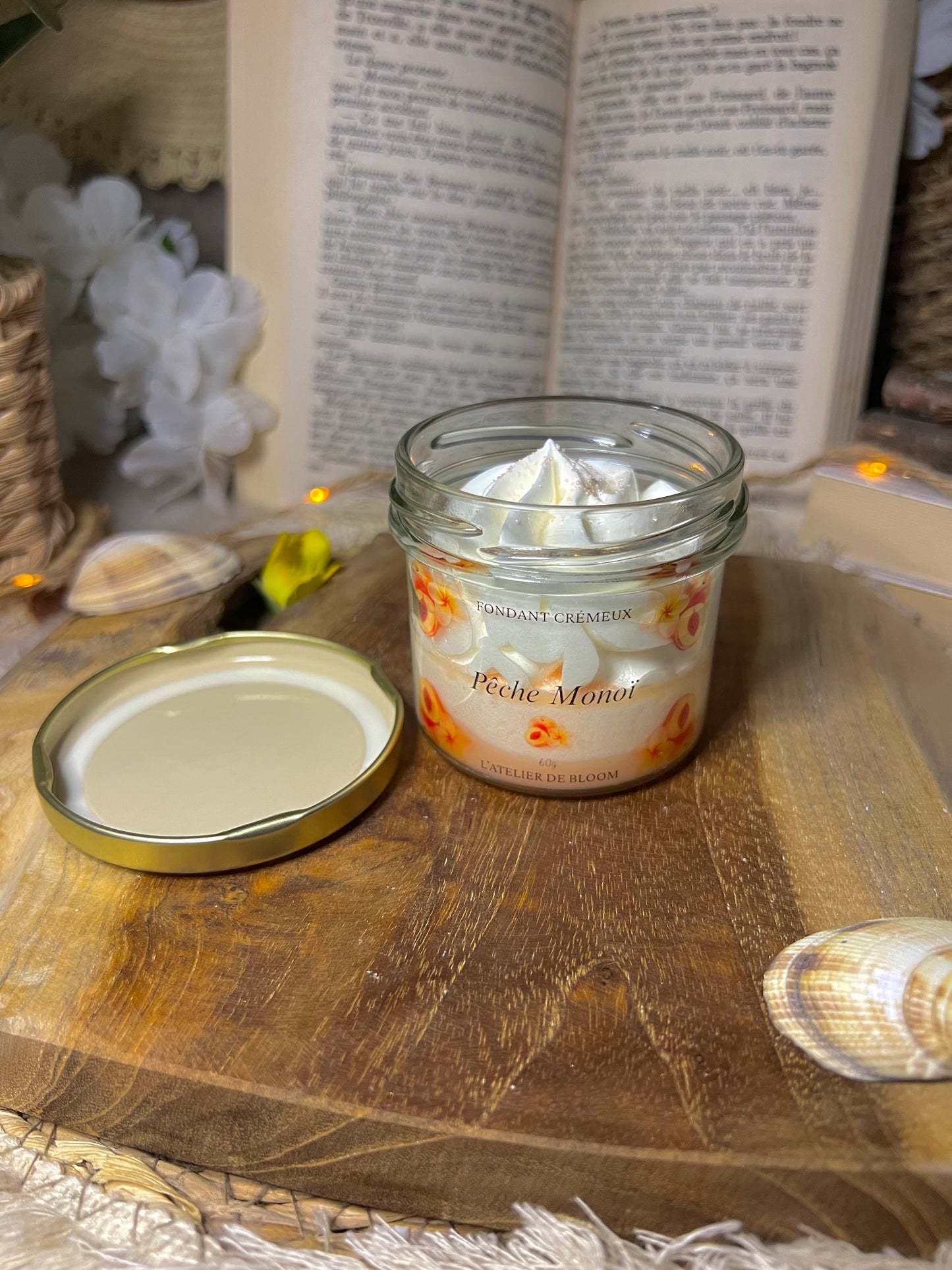 Fondant crémeux Pêche Monoï