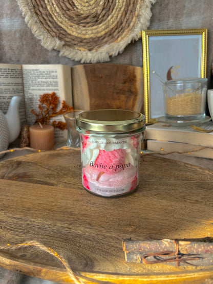 Bougie gourmande Barbe à papa