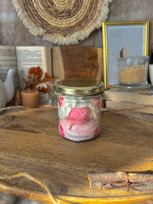 Bougie gourmande Barbe à papa
