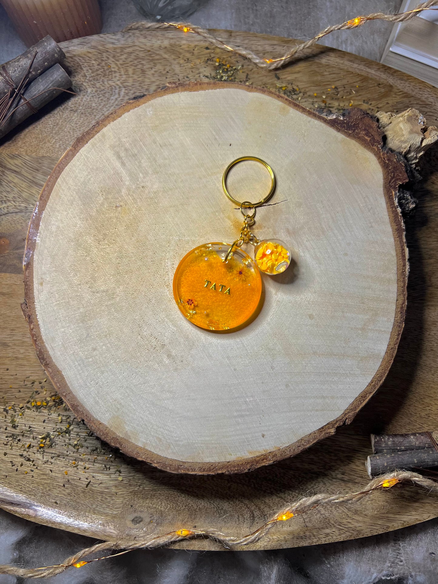 Porte-clés rond Tata