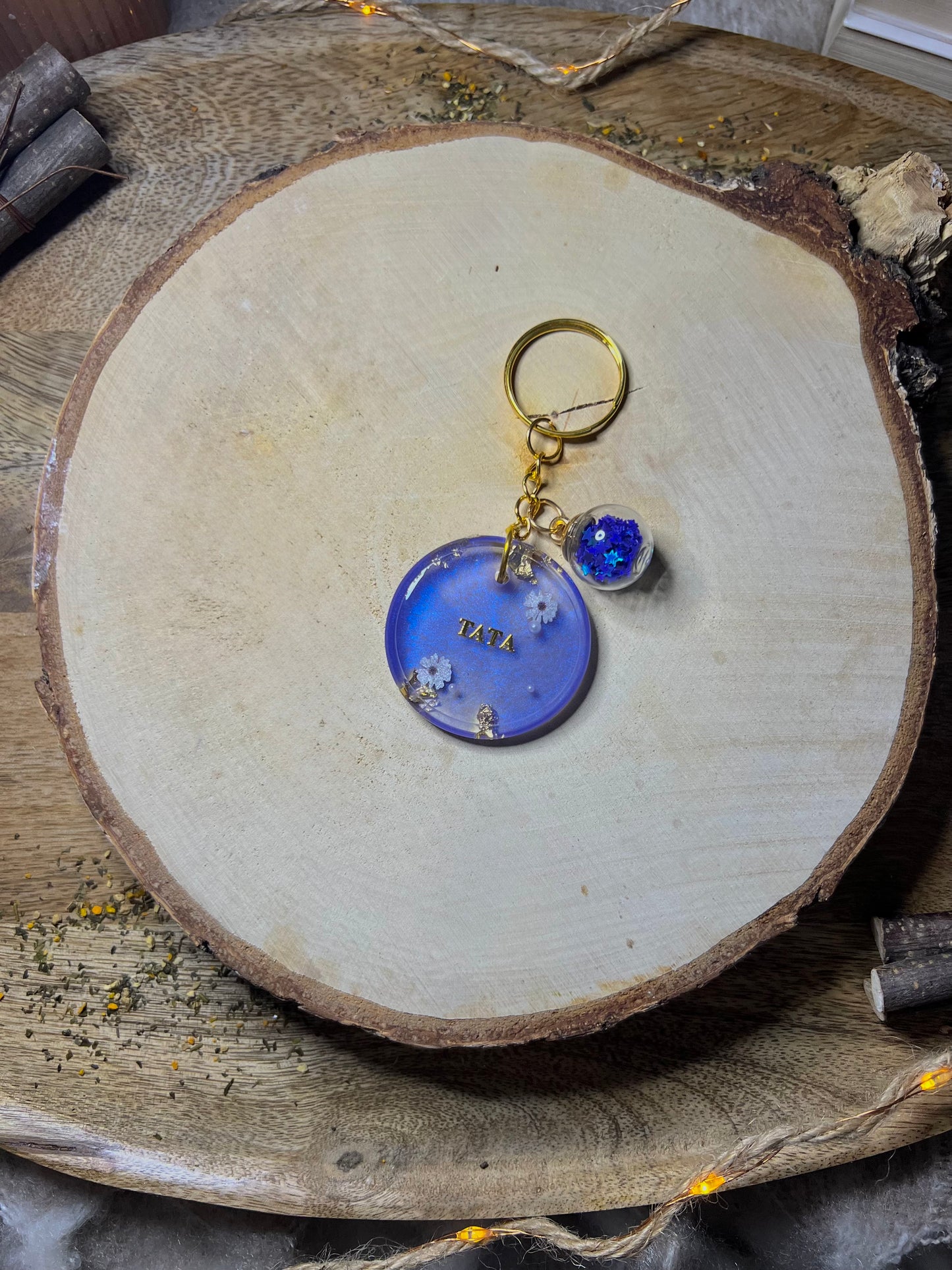 Porte-clés rond Tata