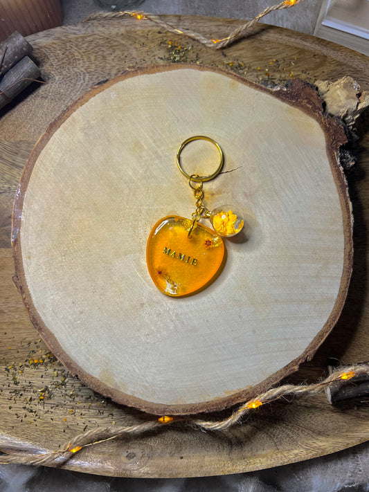 Porte-clés médaillon Mamie